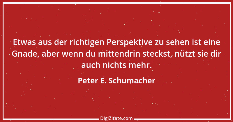 Zitat von Peter E. Schumacher 126