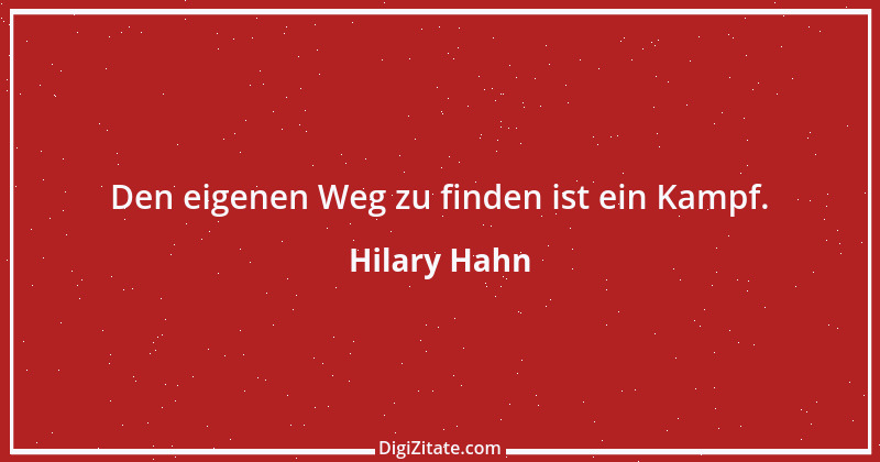 Zitat von Hilary Hahn 1