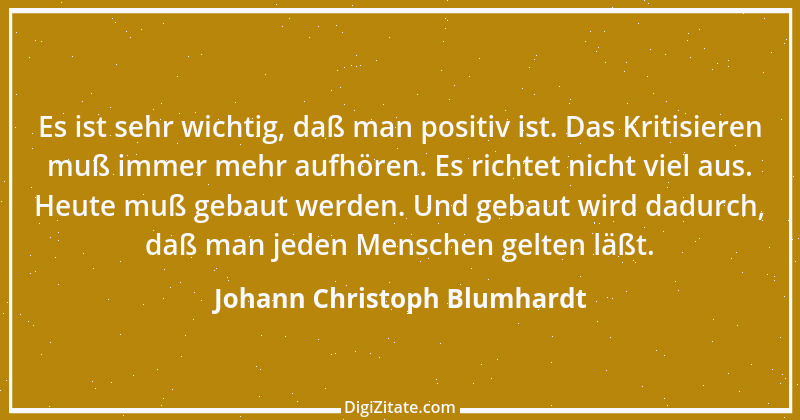 Zitat von Johann Christoph Blumhardt 17