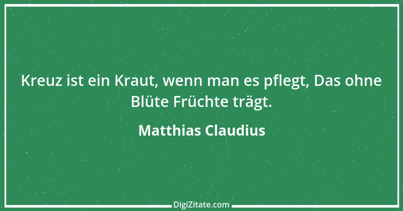 Zitat von Matthias Claudius 20