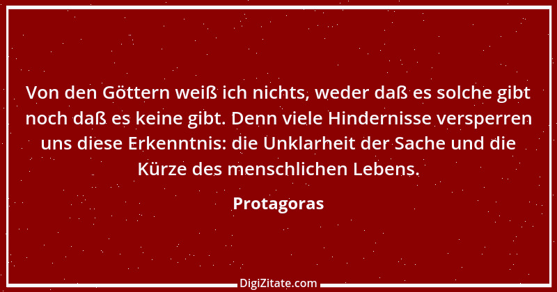 Zitat von Protagoras 5