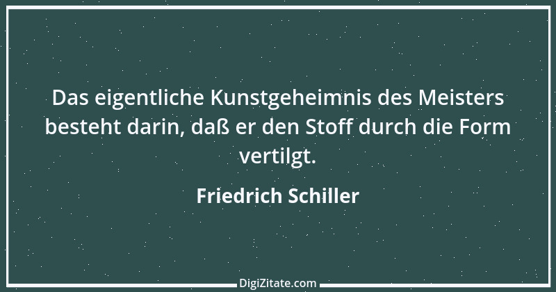 Zitat von Friedrich Schiller 1840