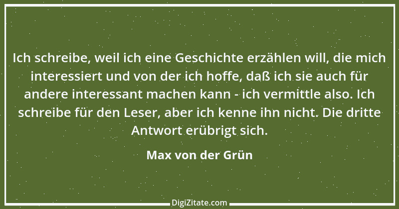 Zitat von Max von der Grün 1