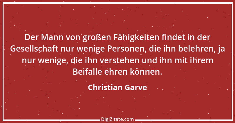 Zitat von Christian Garve 16