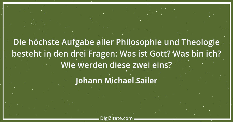 Zitat von Johann Michael Sailer 46