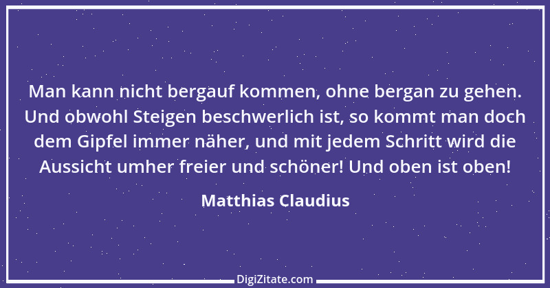 Zitat von Matthias Claudius 23