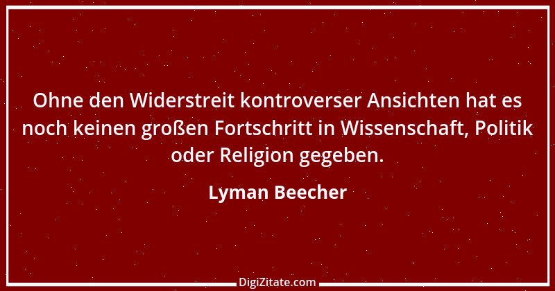 Zitat von Lyman Beecher 2