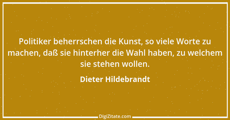 Zitat von Dieter Hildebrandt 5