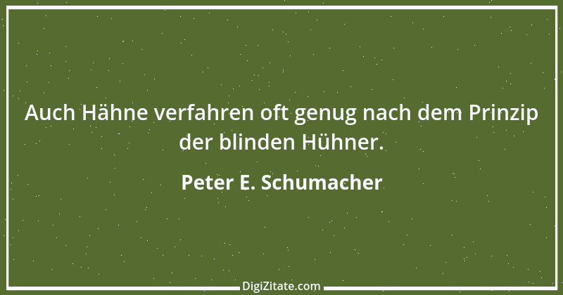 Zitat von Peter E. Schumacher 133