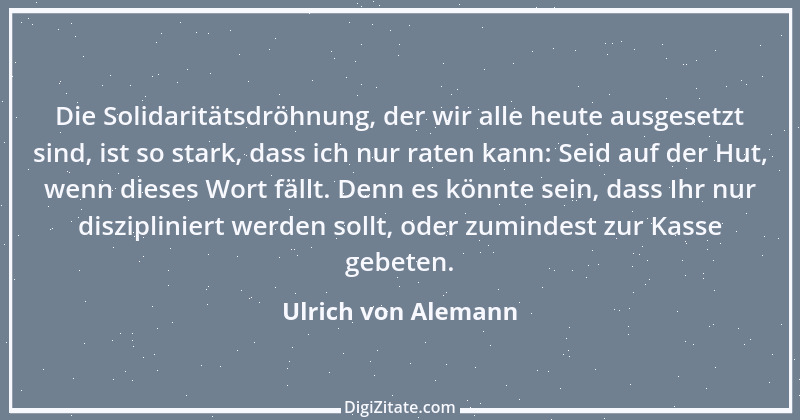 Zitat von Ulrich von Alemann 1