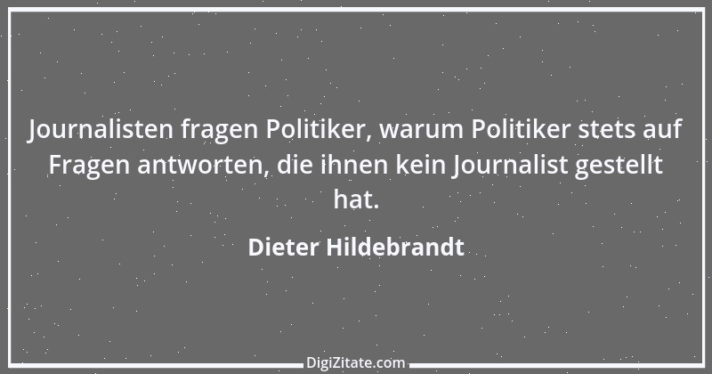 Zitat von Dieter Hildebrandt 6