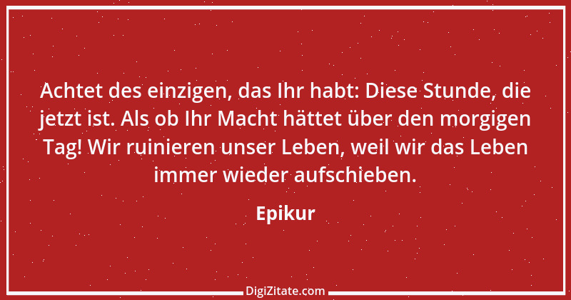 Zitat von Epikur 276