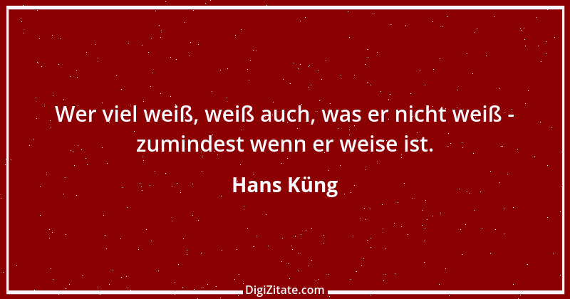 Zitat von Hans Küng 12