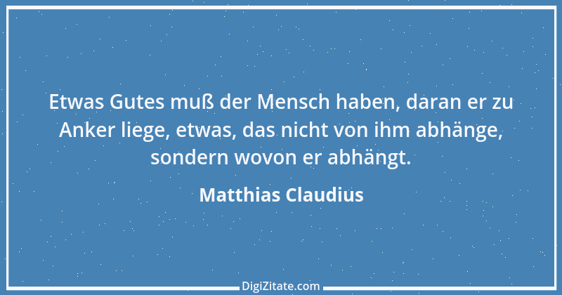 Zitat von Matthias Claudius 27