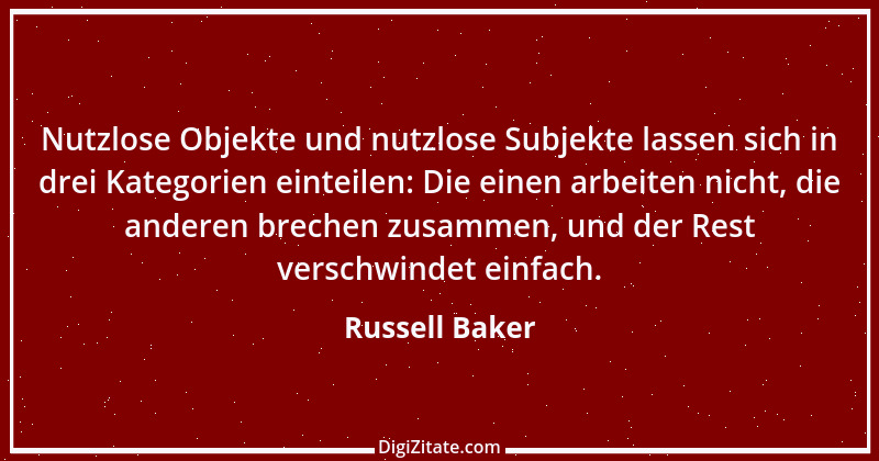 Zitat von Russell Baker 2