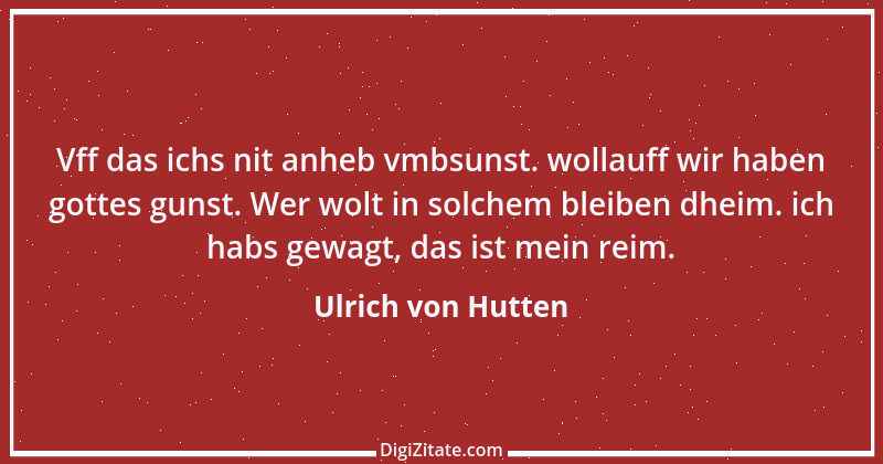 Zitat von Ulrich von Hutten 1