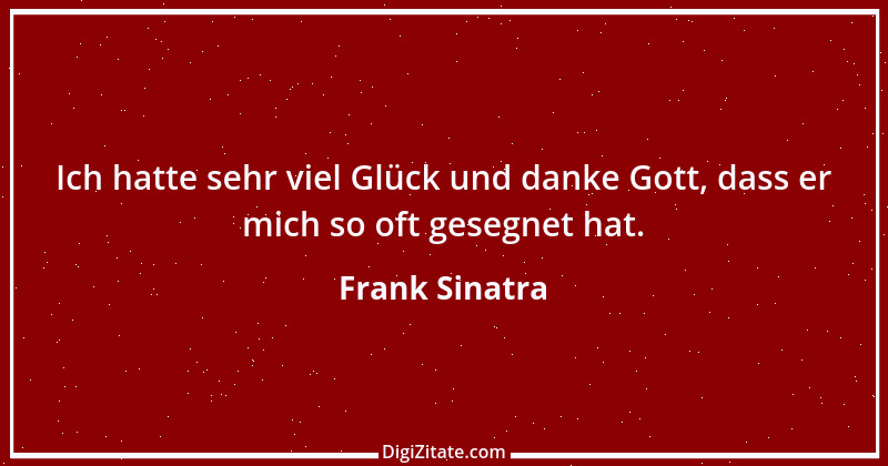 Zitat von Frank Sinatra 20