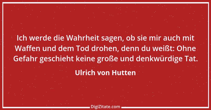 Zitat von Ulrich von Hutten 2