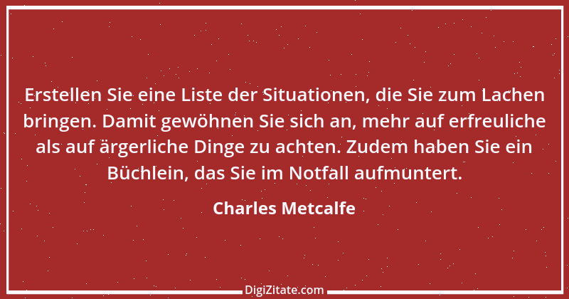 Zitat von Charles Metcalfe 1