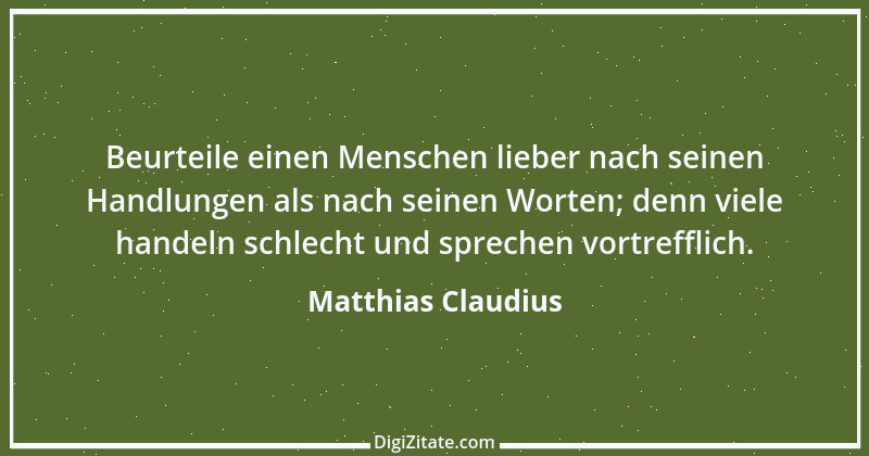 Zitat von Matthias Claudius 30