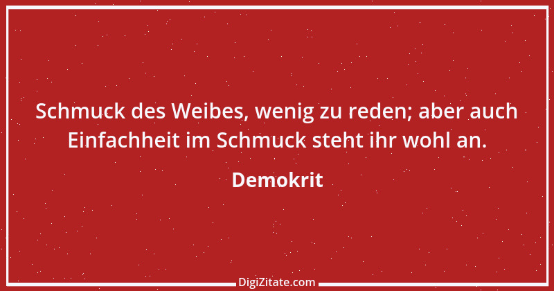 Zitat von Demokrit 38