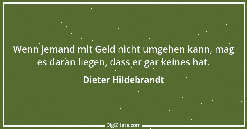 Zitat von Dieter Hildebrandt 11