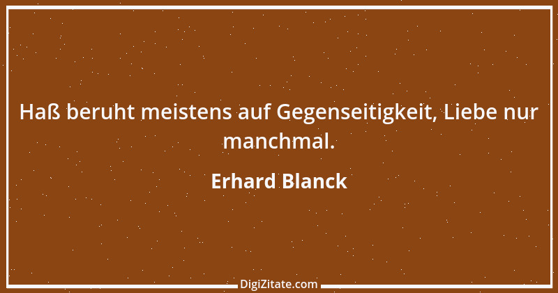 Zitat von Erhard Blanck 1889