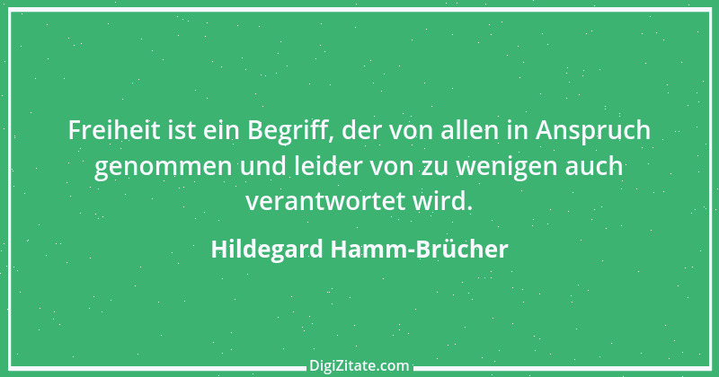 Zitat von Hildegard Hamm-Brücher 2