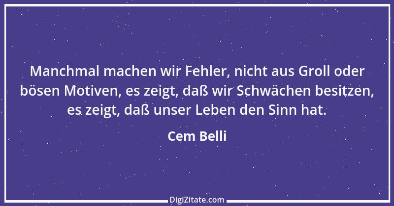 Zitat von Cem Belli 2