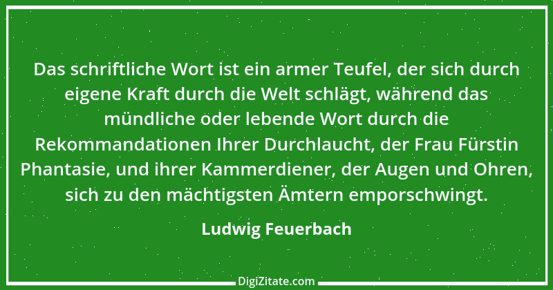 Zitat von Ludwig Feuerbach 18