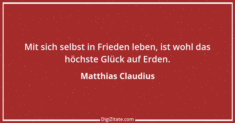 Zitat von Matthias Claudius 33