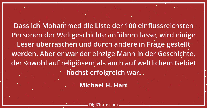 Zitat von Michael H. Hart 1