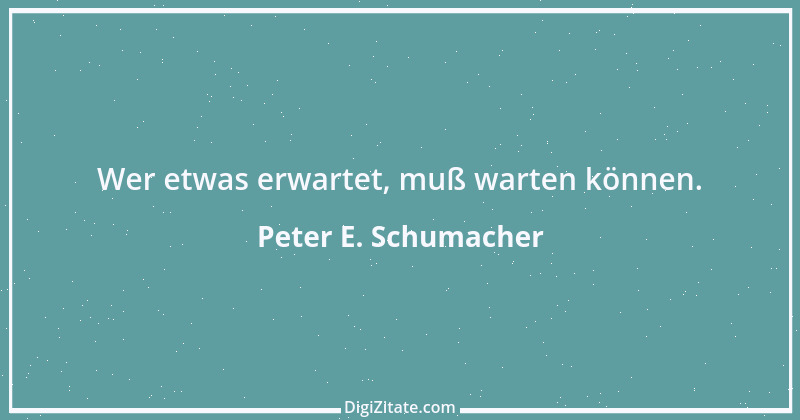 Zitat von Peter E. Schumacher 140