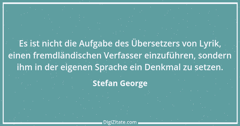 Zitat von Stefan George 8