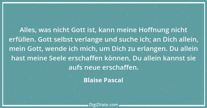 Zitat von Blaise Pascal 320