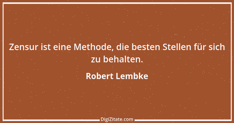 Zitat von Robert Lembke 182