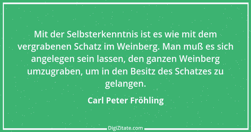 Zitat von Carl Peter Fröhling 54