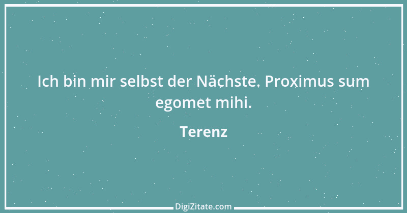 Zitat von Terenz 11