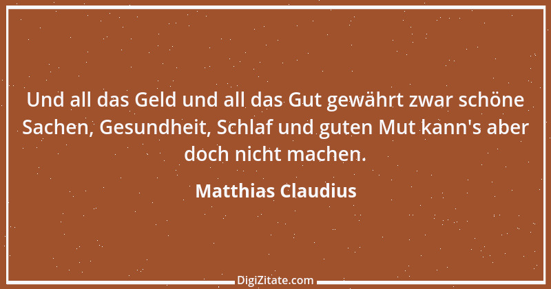 Zitat von Matthias Claudius 36