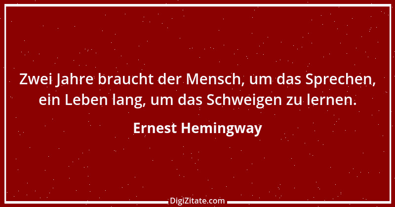 Zitat von Ernest Hemingway 5