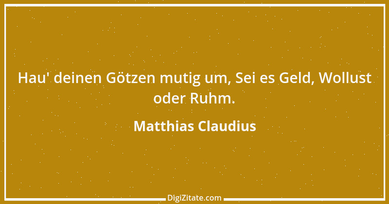 Zitat von Matthias Claudius 38