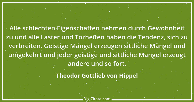 Zitat von Theodor Gottlieb von Hippel 136