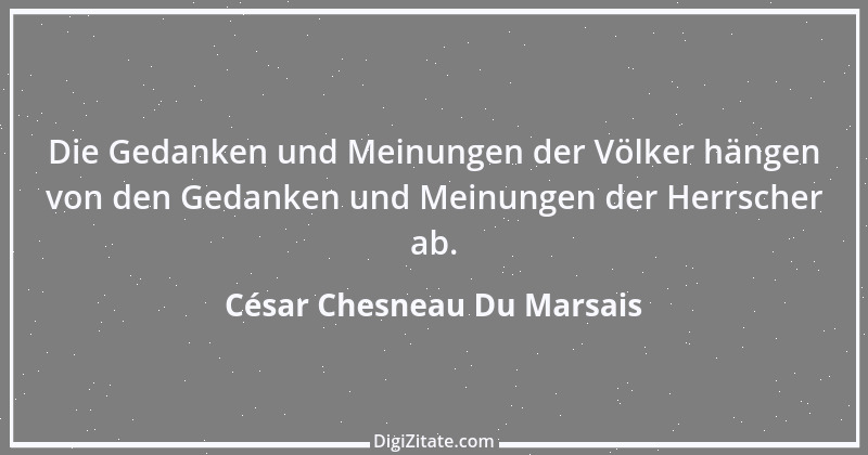 Zitat von César Chesneau Du Marsais 1