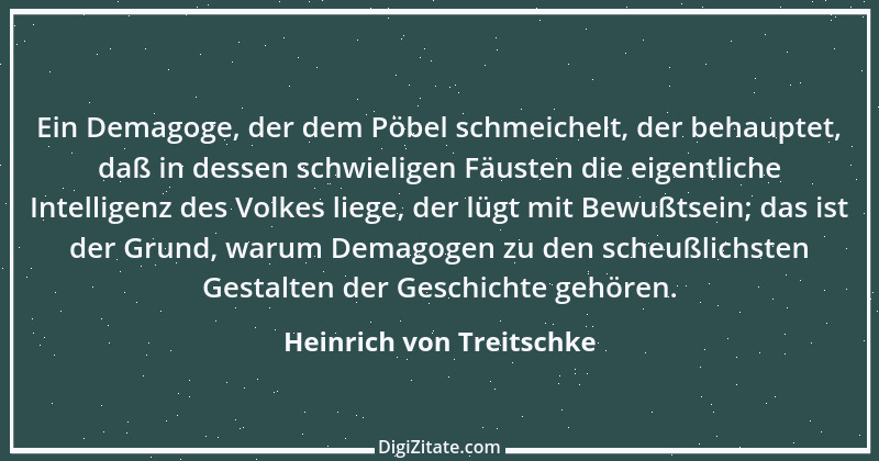 Zitat von Heinrich von Treitschke 52