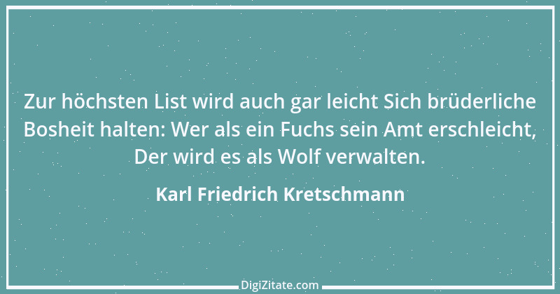 Zitat von Karl Friedrich Kretschmann 8