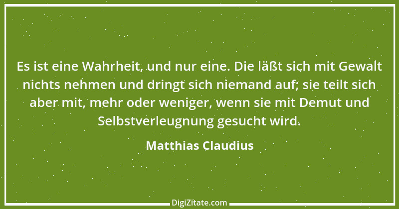 Zitat von Matthias Claudius 41