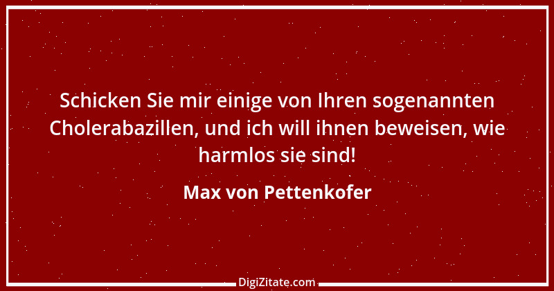 Zitat von Max von Pettenkofer 3