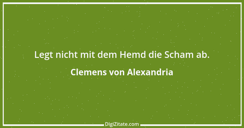 Zitat von Clemens von Alexandria 1