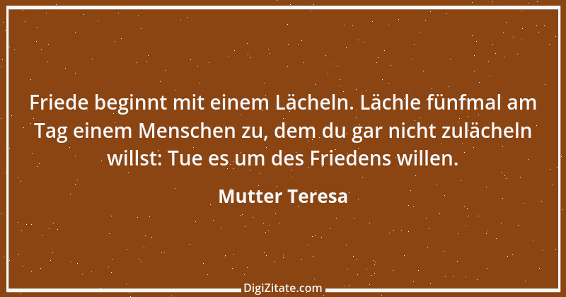 Zitat von Mutter Teresa 5