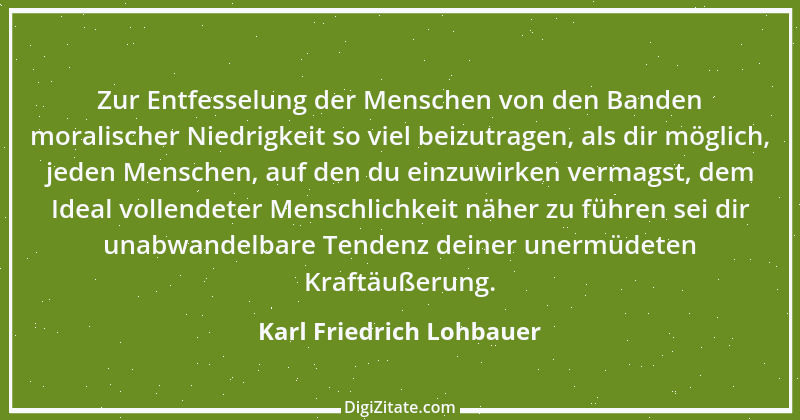 Zitat von Karl Friedrich Lohbauer 1